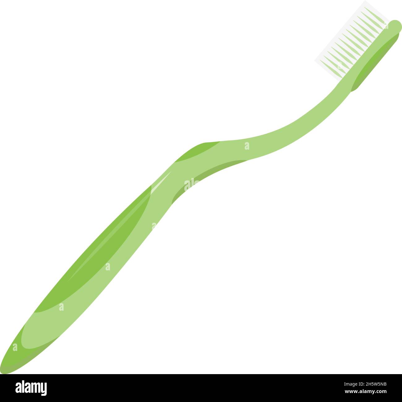 flat style color icon toothbrush isolated, vector illustration Stock ...