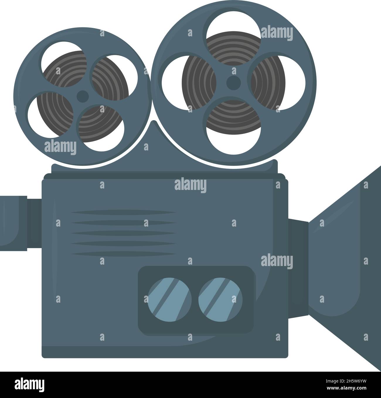 cinema camera video player in flat style, vector illustration Stock