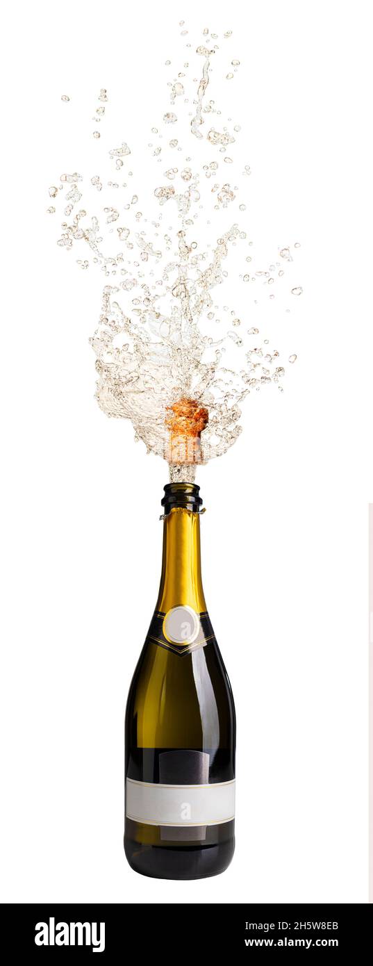 Cork popping champagne glass hi-res stock photography and images - Alamy