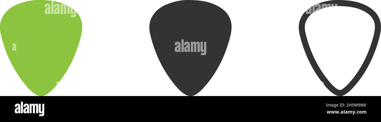guitar-pick-isolated-stock-vector-images-alamy