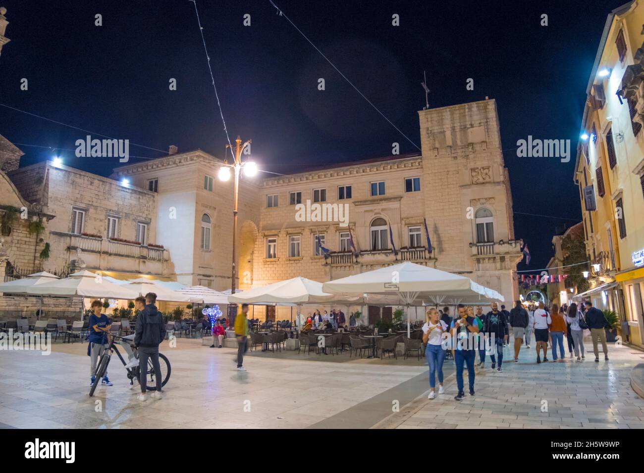 Narodni trg, old town, Zadar, Croatia Stock Photo