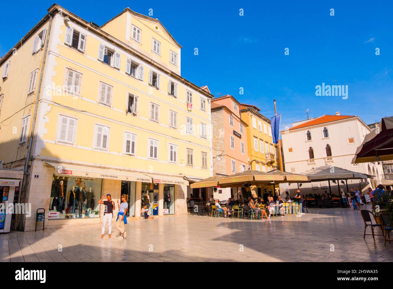 Narodni Trg, Grad, old town, Split, Croatia Stock Photo