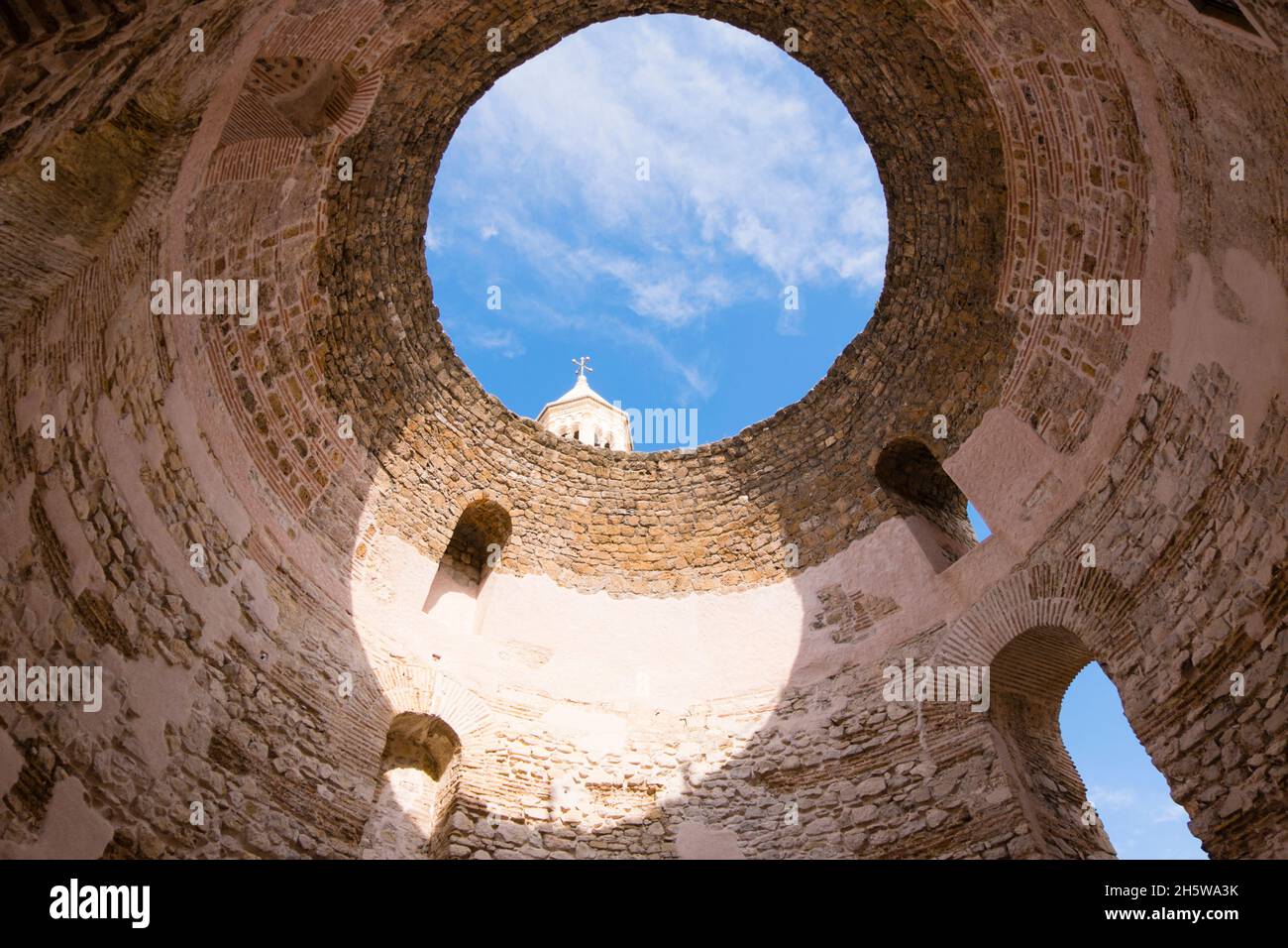 The Vestibule, Diocletians Palace, Grad, Old Town, Split, Croatia Stock Photo