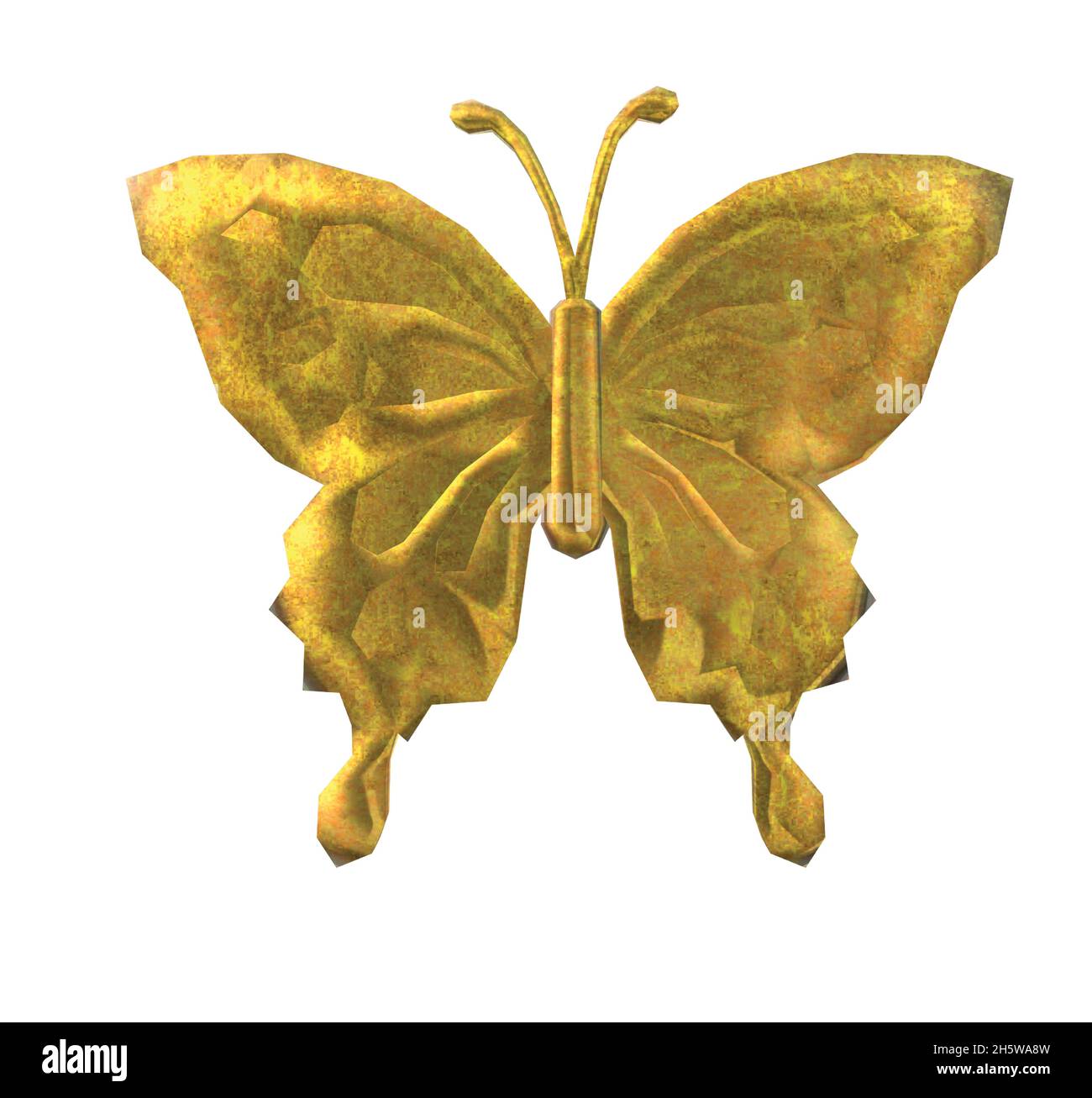 Shiny Metal Gold Butterfly Stock Vector Image & Art Alamy