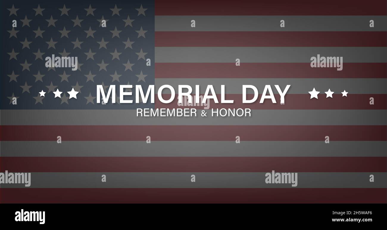 Memorial Day. American flag background vector illustration Stock Vector ...