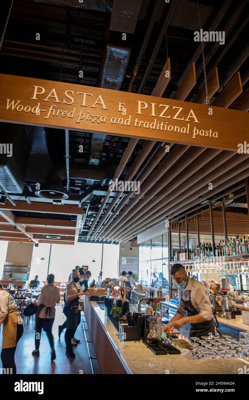 Eataly in London, an Italian food hall near Liverpool street station