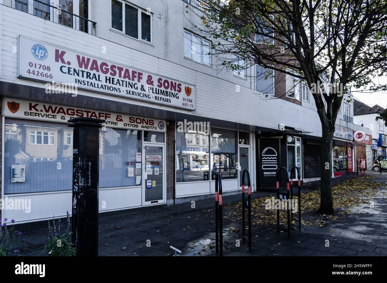 The Shops And Apartments Along Bridge Road In Upminster, East London