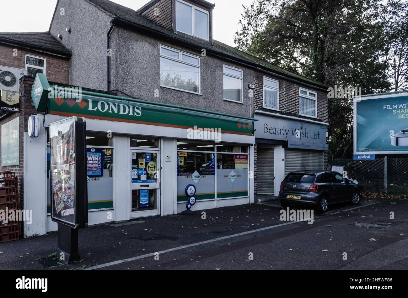 The Shops And Apartments Along Bridge Road In Upminster, East London