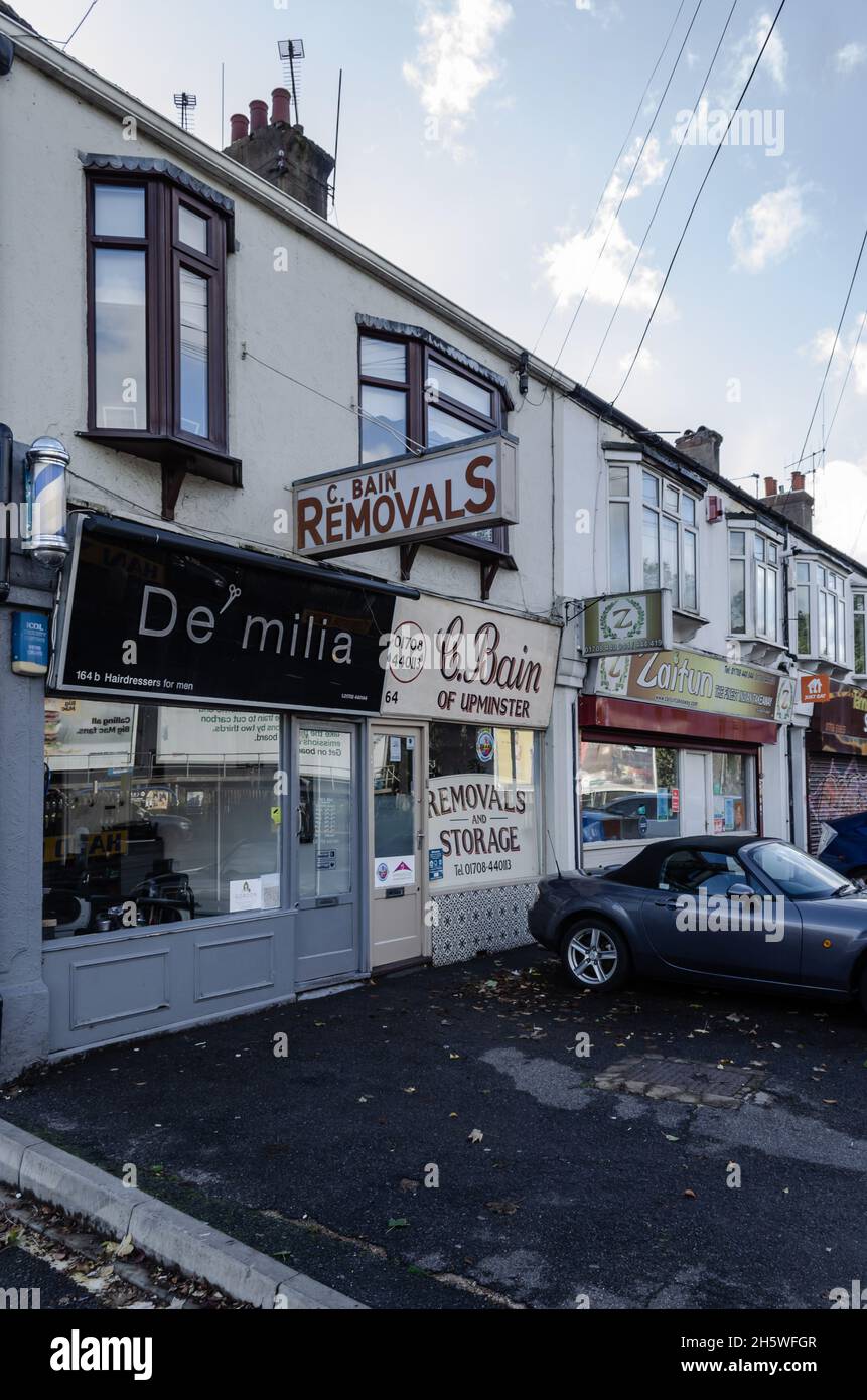 The Shops And Apartments Along Bridge Road In Upminster, East London