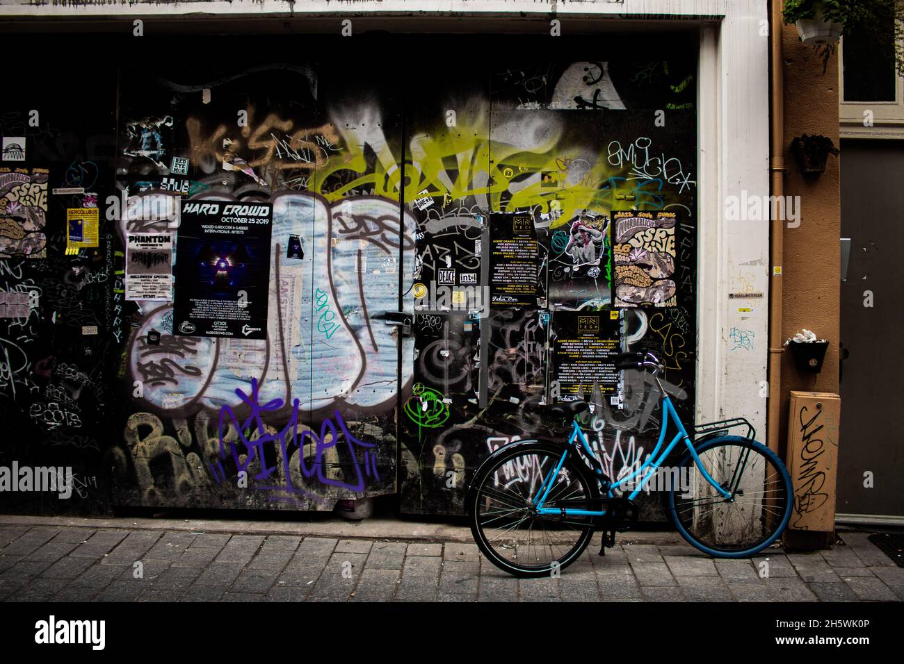Amsterdam street scene Netherlands Stock Photo