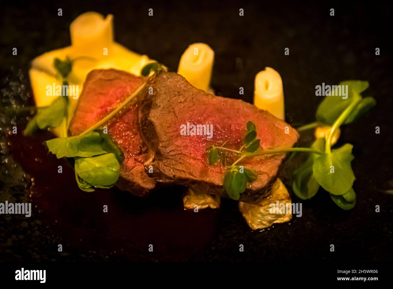 Dinner in Zutphen, Netherlands Stock Photo