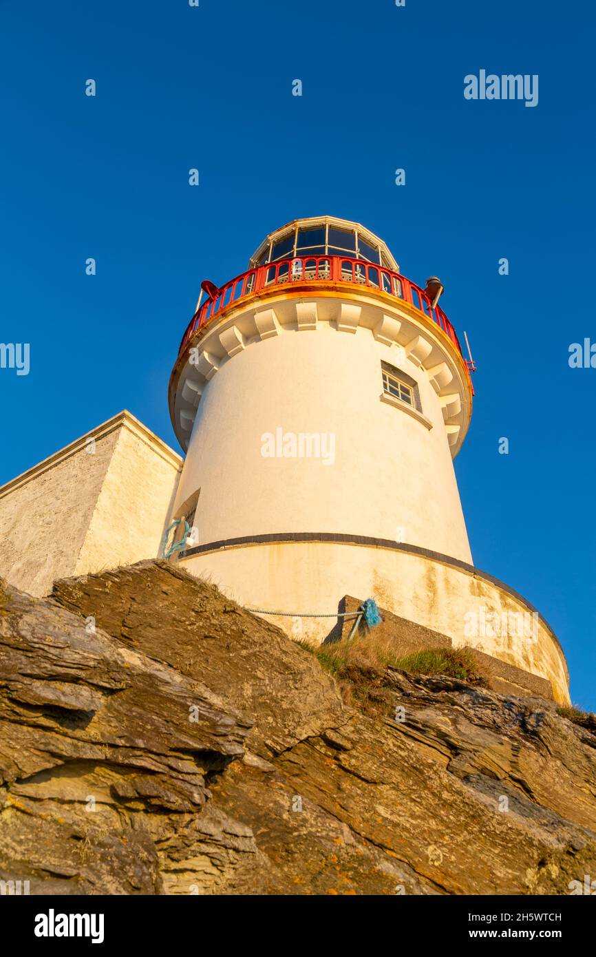 Wicklow Head Lighthouse, County Wicklow, Ireland Stock Photo