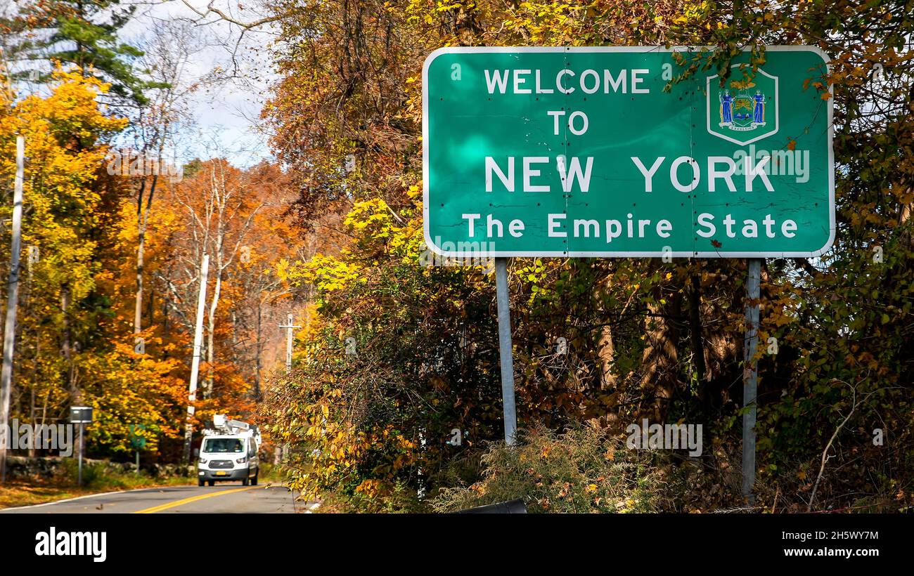 NEW CANAAN, CT, USA - NOVEMBER 11, 20121: Welcome to New York The 