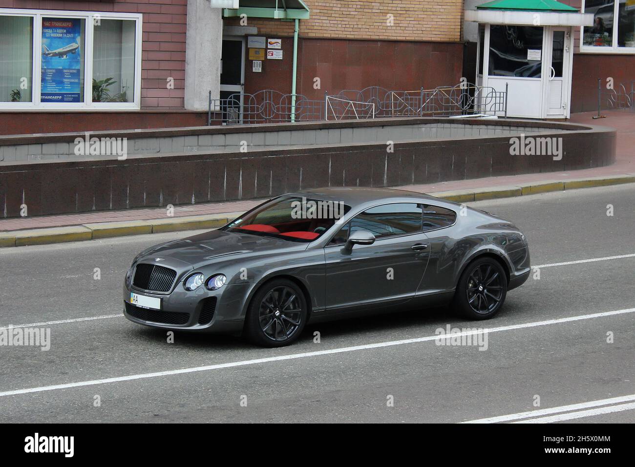 Kiev, UA - October 5; 2010 Bentley Continental Supersports on the road Stock Photo
