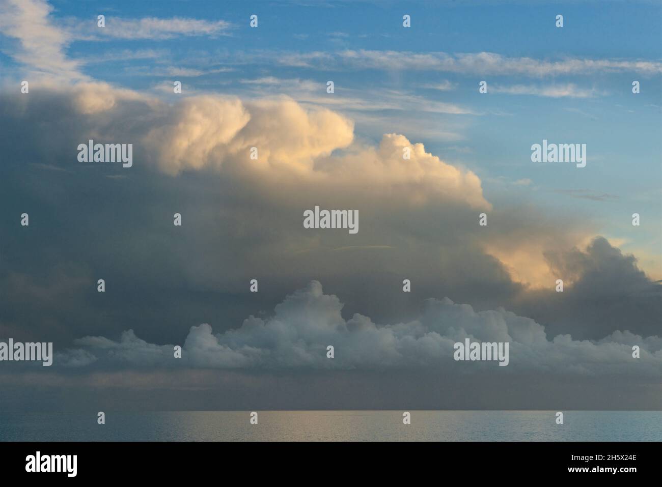 Atmospheric skyscape above the English Channel. Brighton & Hove, East