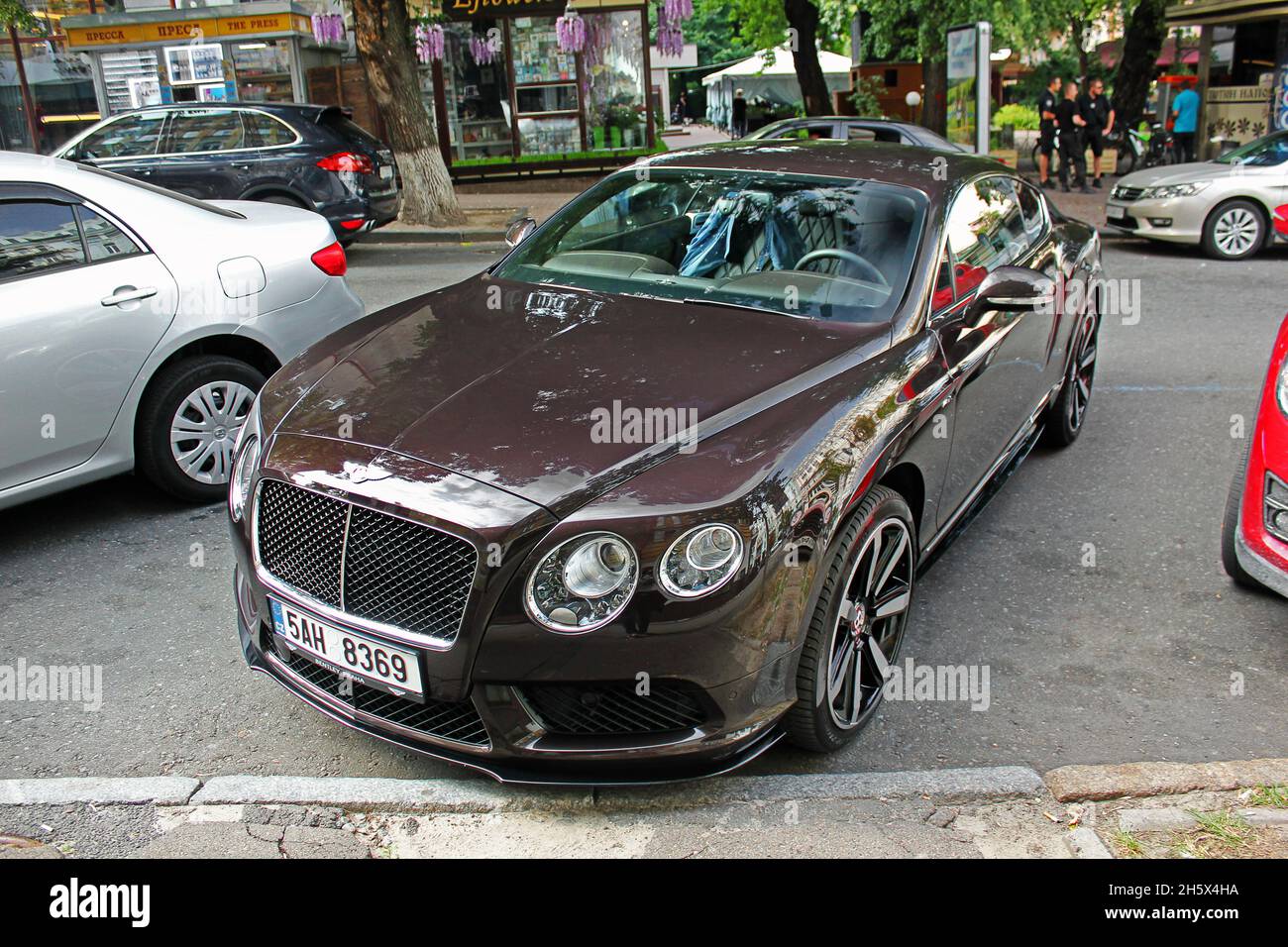 Kiev, Ukraine - September 2, 2017; Bentley Continental GT in the city Stock Photo