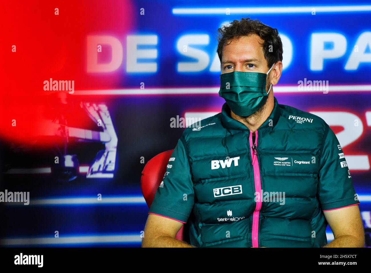 Vettel Conference Sao Paulo, Brazil. 11th Nov, 2021. Sebastian Vettel (GER) Aston Martin ...