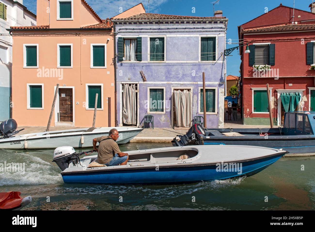 Venice italy boat motorboat hi-res stock photography and images - Alamy