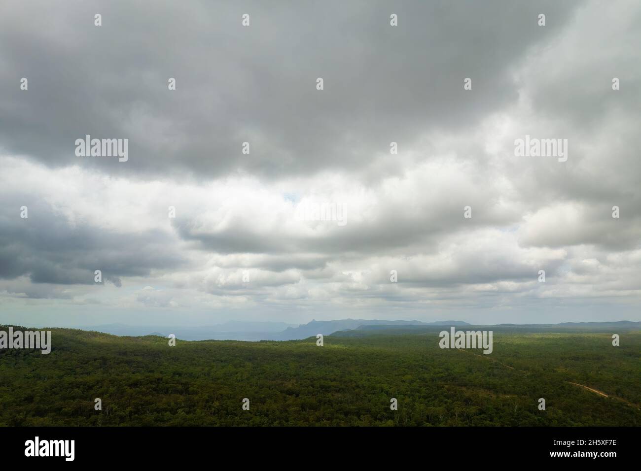 Dirt road under the dark sky hi-res stock photography and images - Alamy