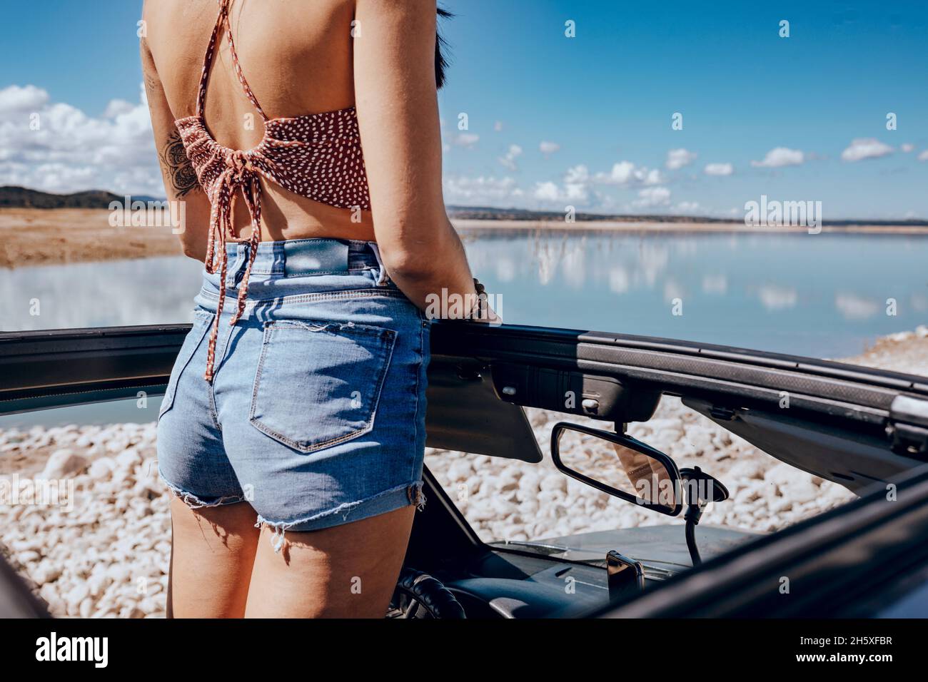 Page 3 - Blue denim short shorts High 