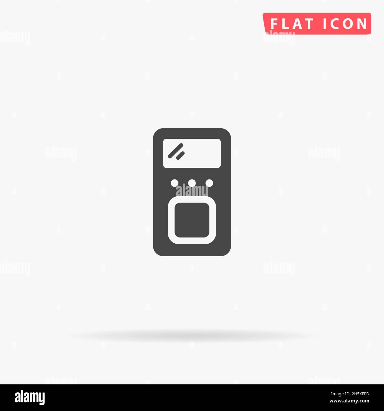 Mp3 Player flat vector icon. Hand drawn style design illustrations. Stock Vector