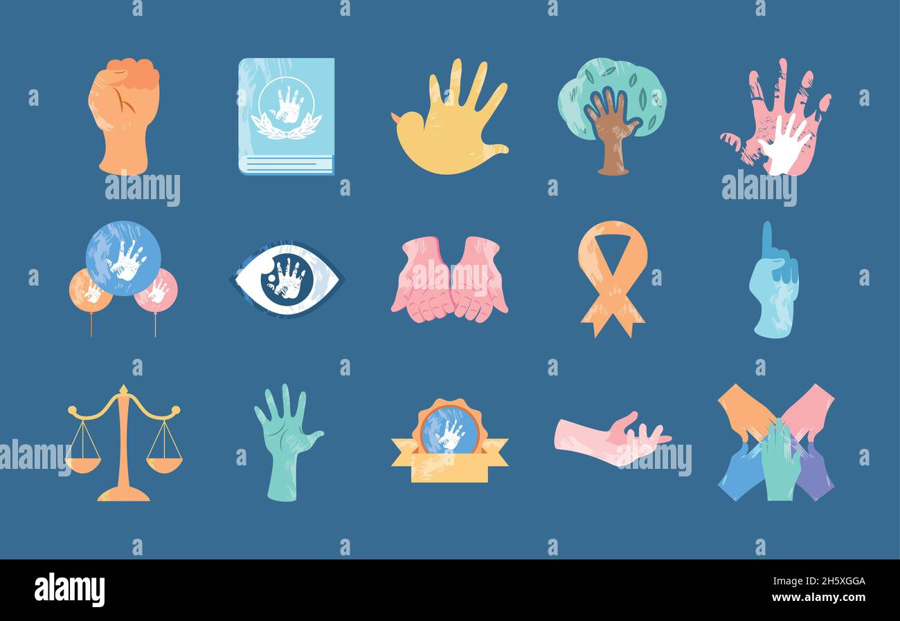 icons human rights awareness Stock Vector Image & Art - Alamy