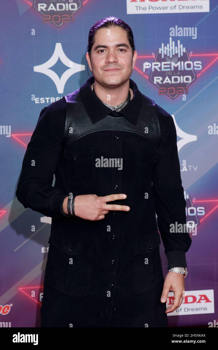 2021 Radio Awards, an event that recognizes the best of regional Mexican music, and which is held for the first time in Mexico Stock Photo