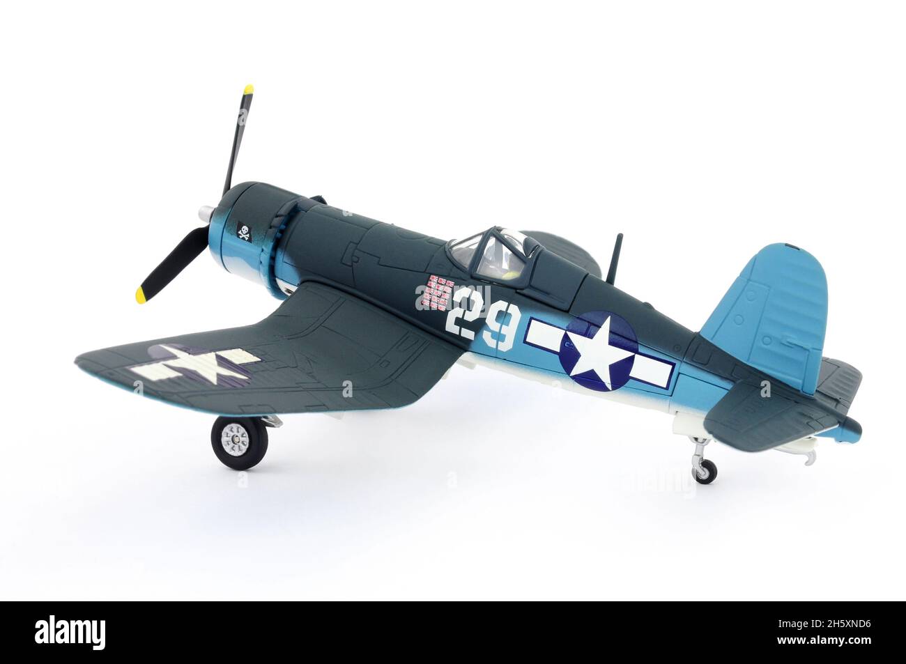 Corgi aviation archive collection die-cast metal Vought F4U-1A Corsair 1/72 model display aircraft Stock Photo