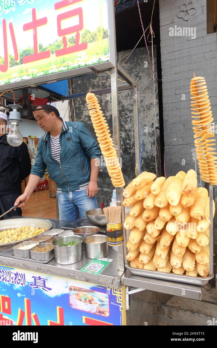 Muslim Quarter in Xi'an, China is a favorite place for foodies to roam