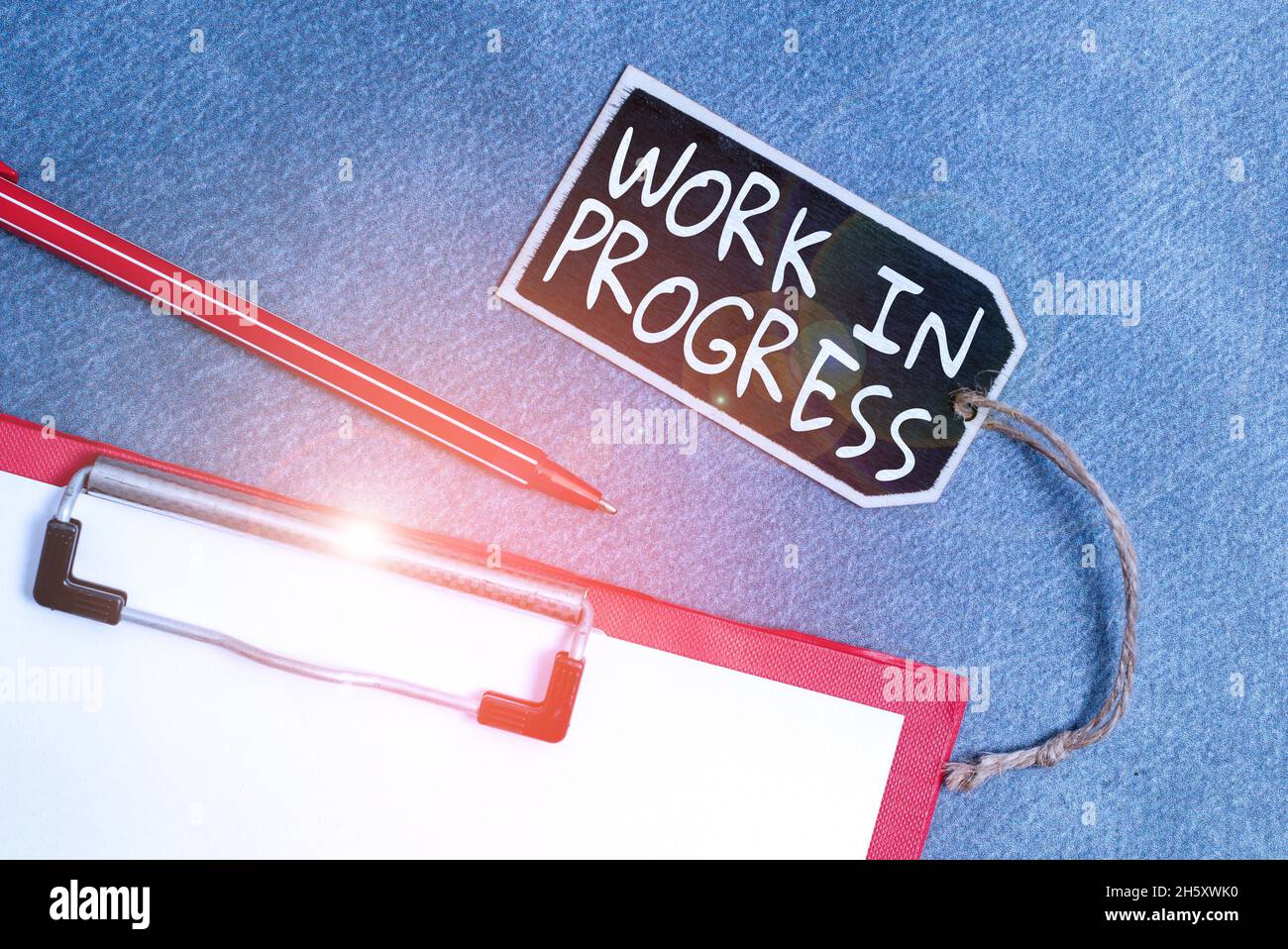 In Progress Bild Conceptual caption Work In Progress. Business approach unfinished ...