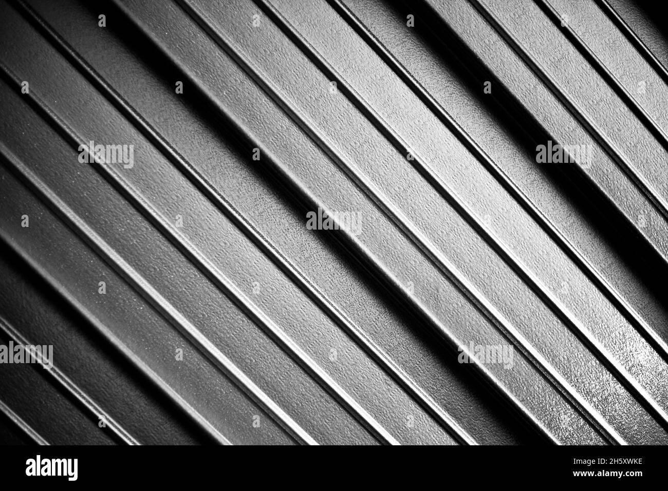 metallic corrugate surface Stock Photo