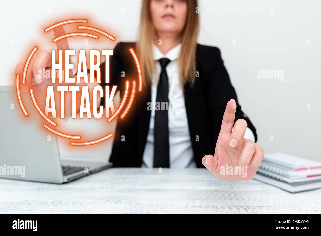 Conceptual display Heart Attack. Concept meaning sudden occurrence of