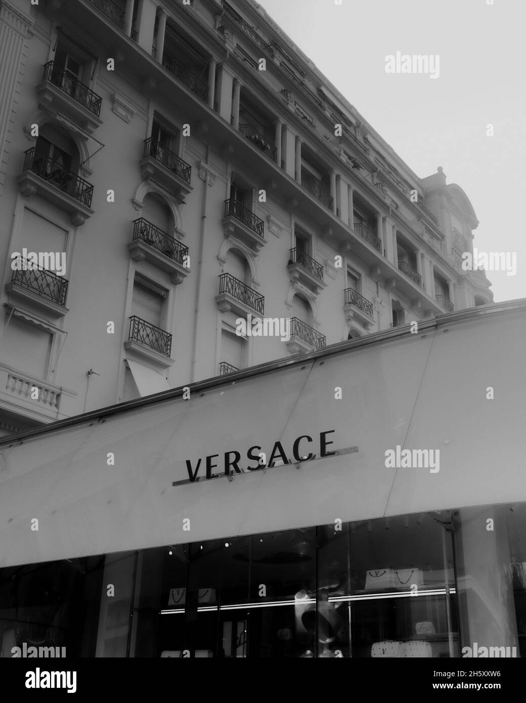 Versace brand Black and White Stock Photos & Images - Alamy
