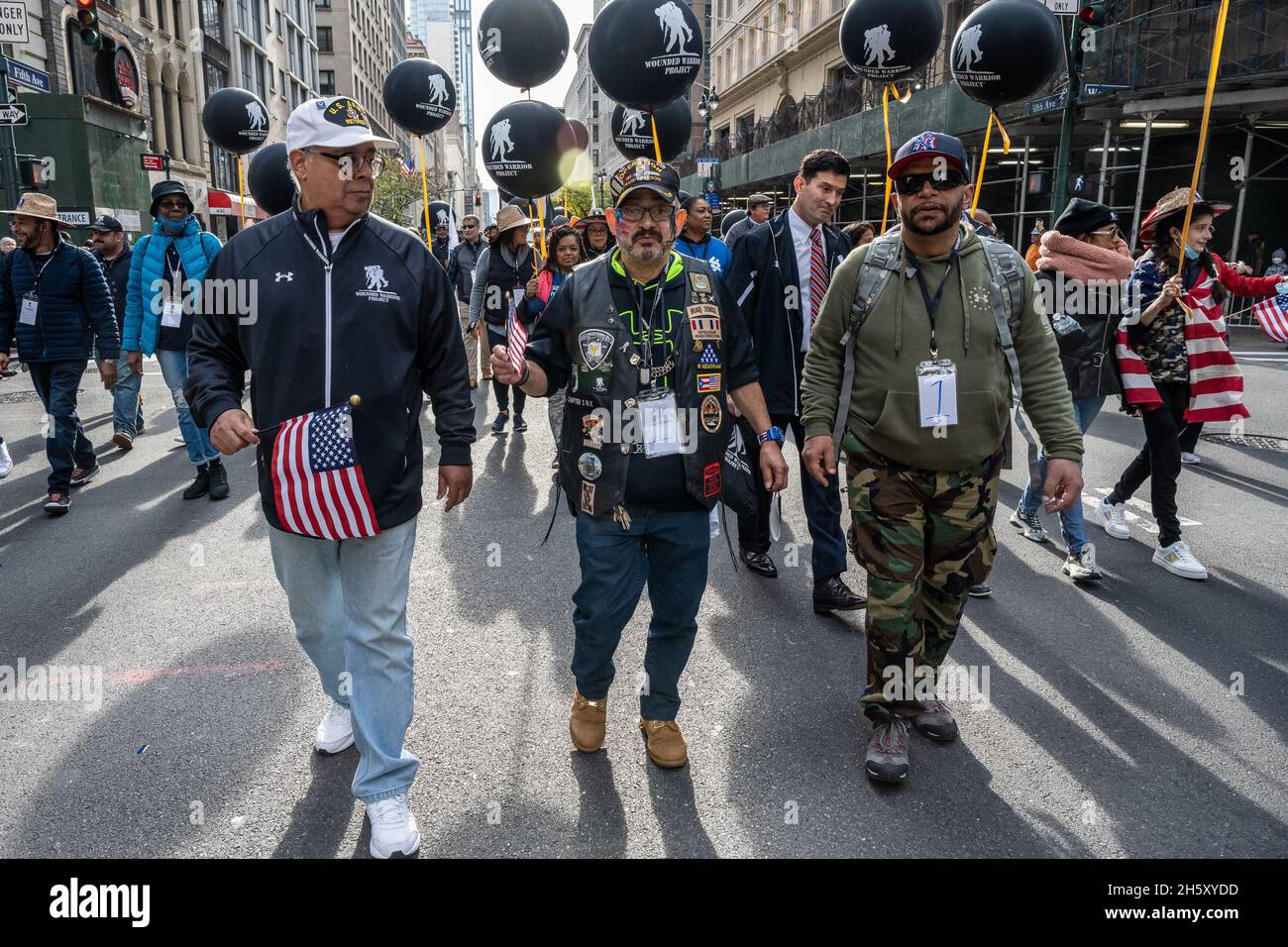The Wounded Warriors Project participates in the 102nd Veterans Day ...