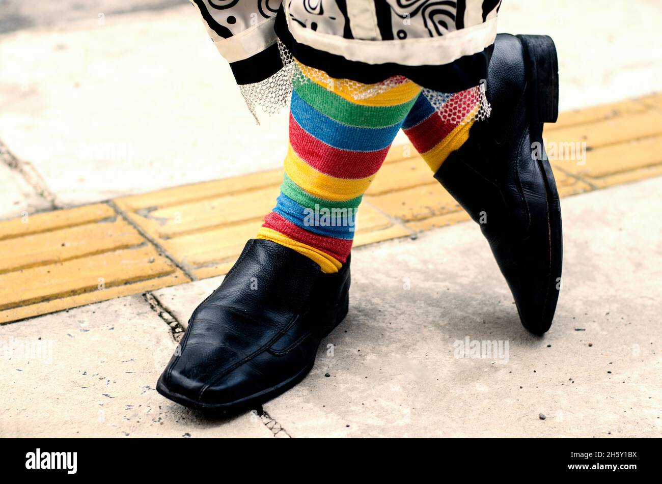 yellow character shoes