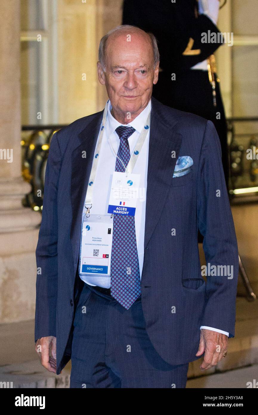 Paris, France. 11th Nov, 2021. Prince Amyn Muhammad Aga Khan arrived to