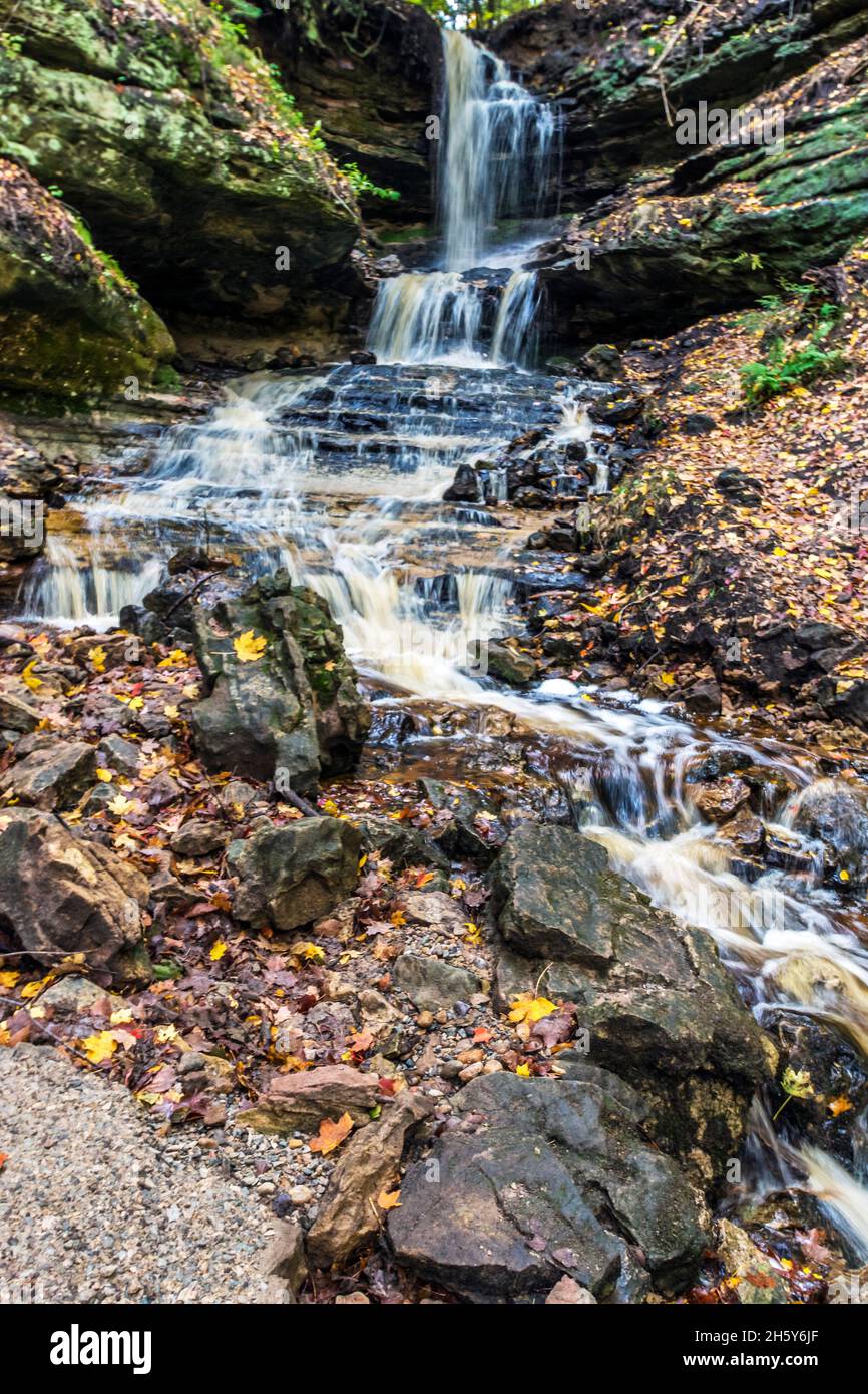 Horseshoe Falls; Munising, Michigan Stock Photo Alamy