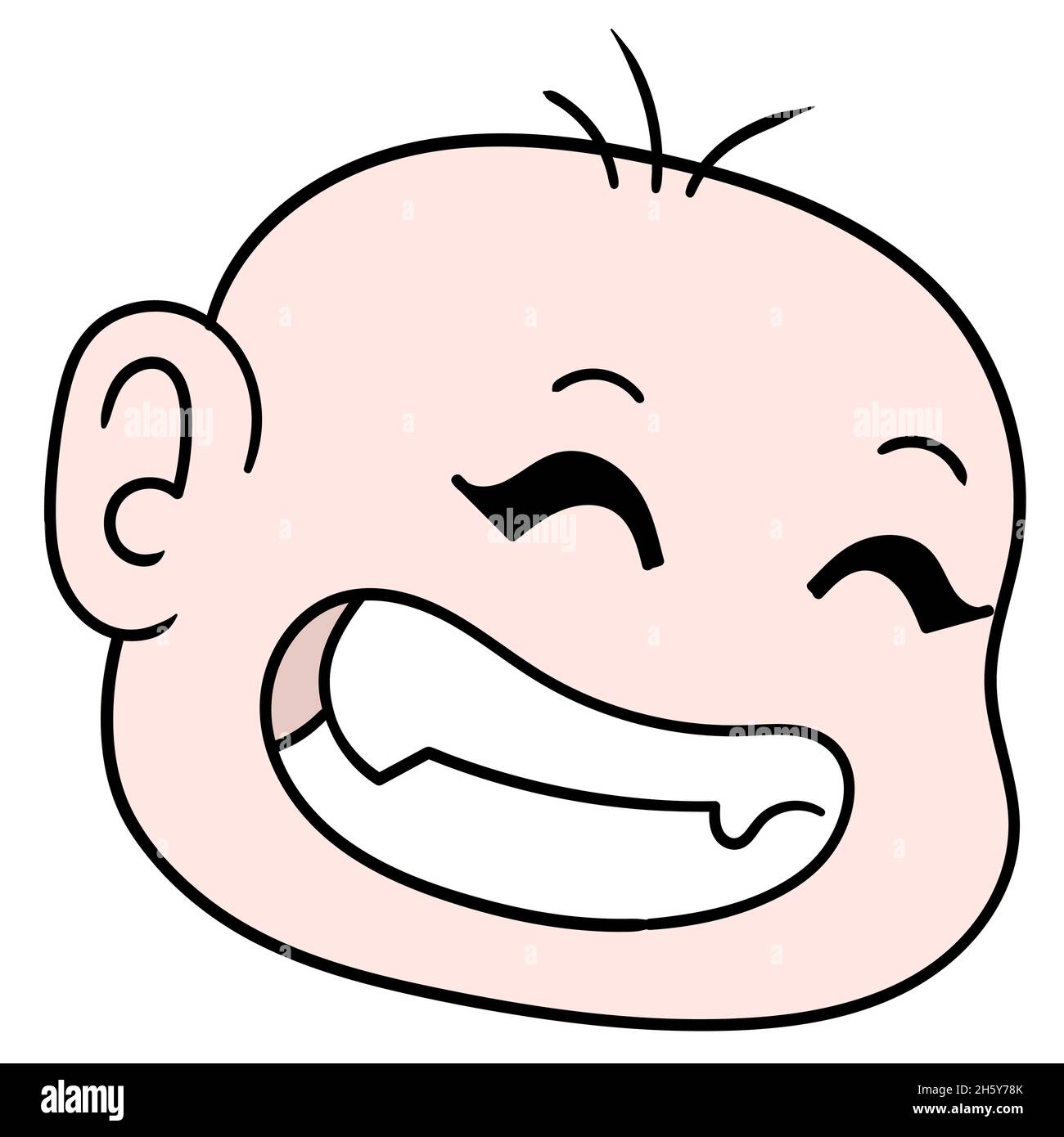 smile baby head Stock Vector Image & Art - Alamy