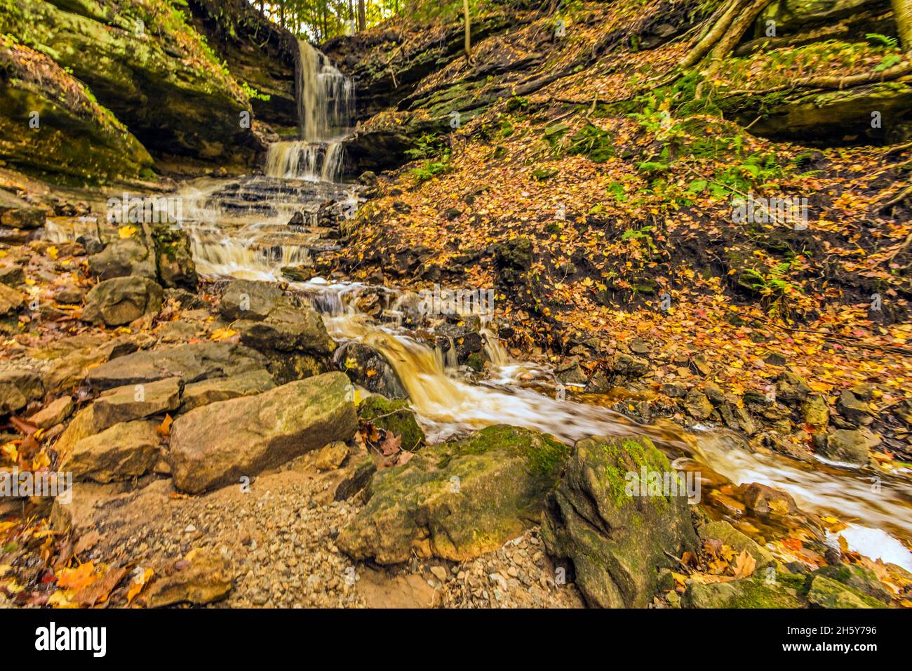 Horseshoe Falls; Munising, Michigan Stock Photo Alamy