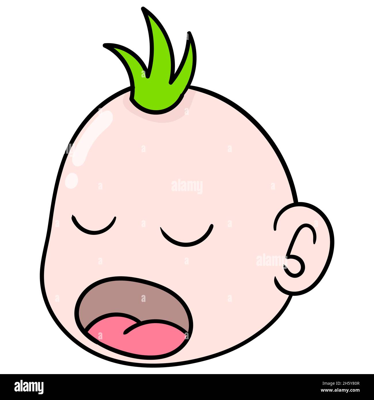 human baby head sleeping snoring Stock Vector Image & Art Alamy