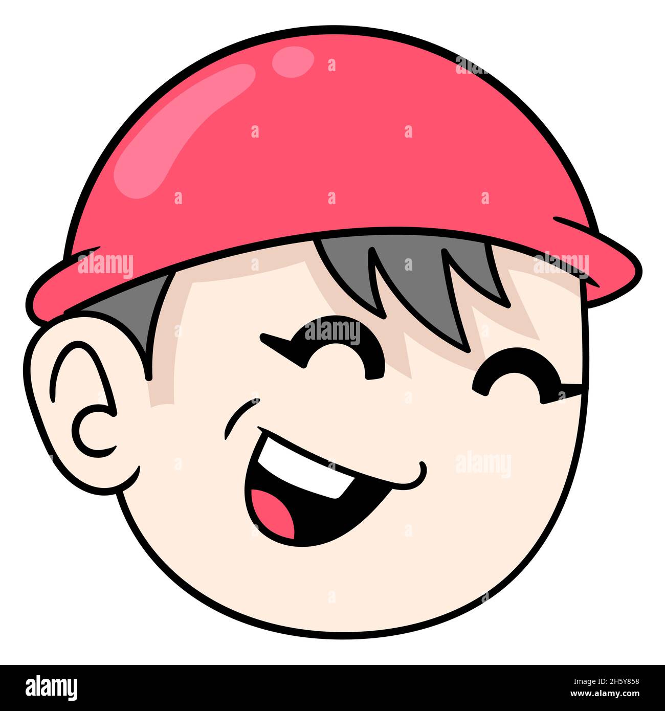 Cartoon boy with cap hi-res stock photography and images - Alamy