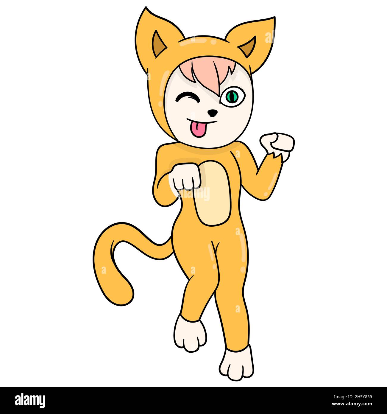 Half Cat Half Human Art