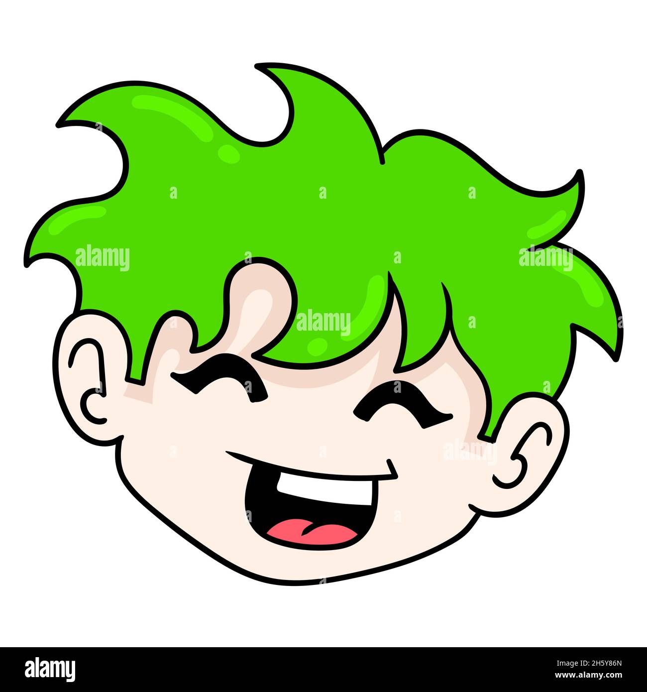 Little Boy Scared Face Cartoon Vector Clipart - FriendlyStock