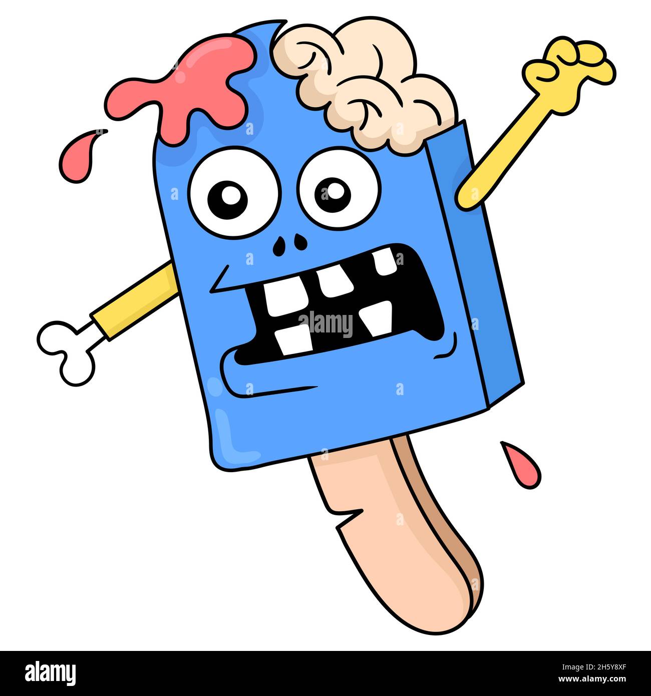 spooky halloween zombie ice cream Stock Vector Image & Art Alamy