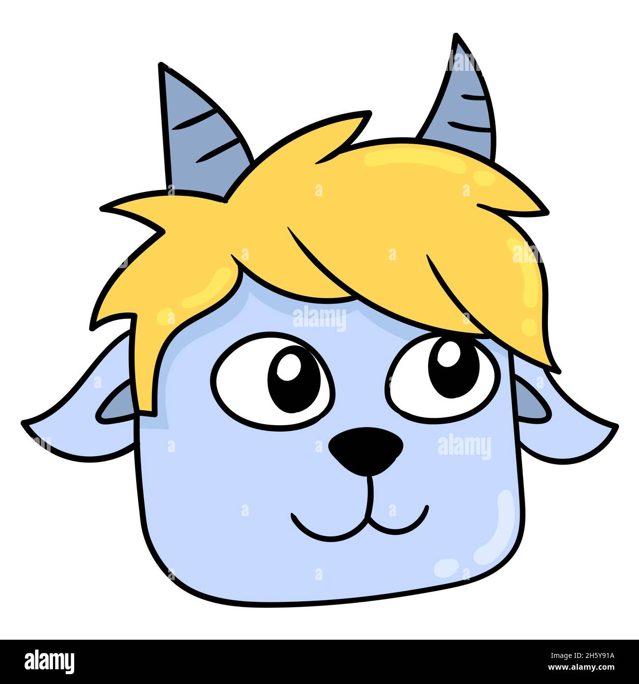 Kawaii sheep icon cute animal hi-res stock photography and images - Alamy