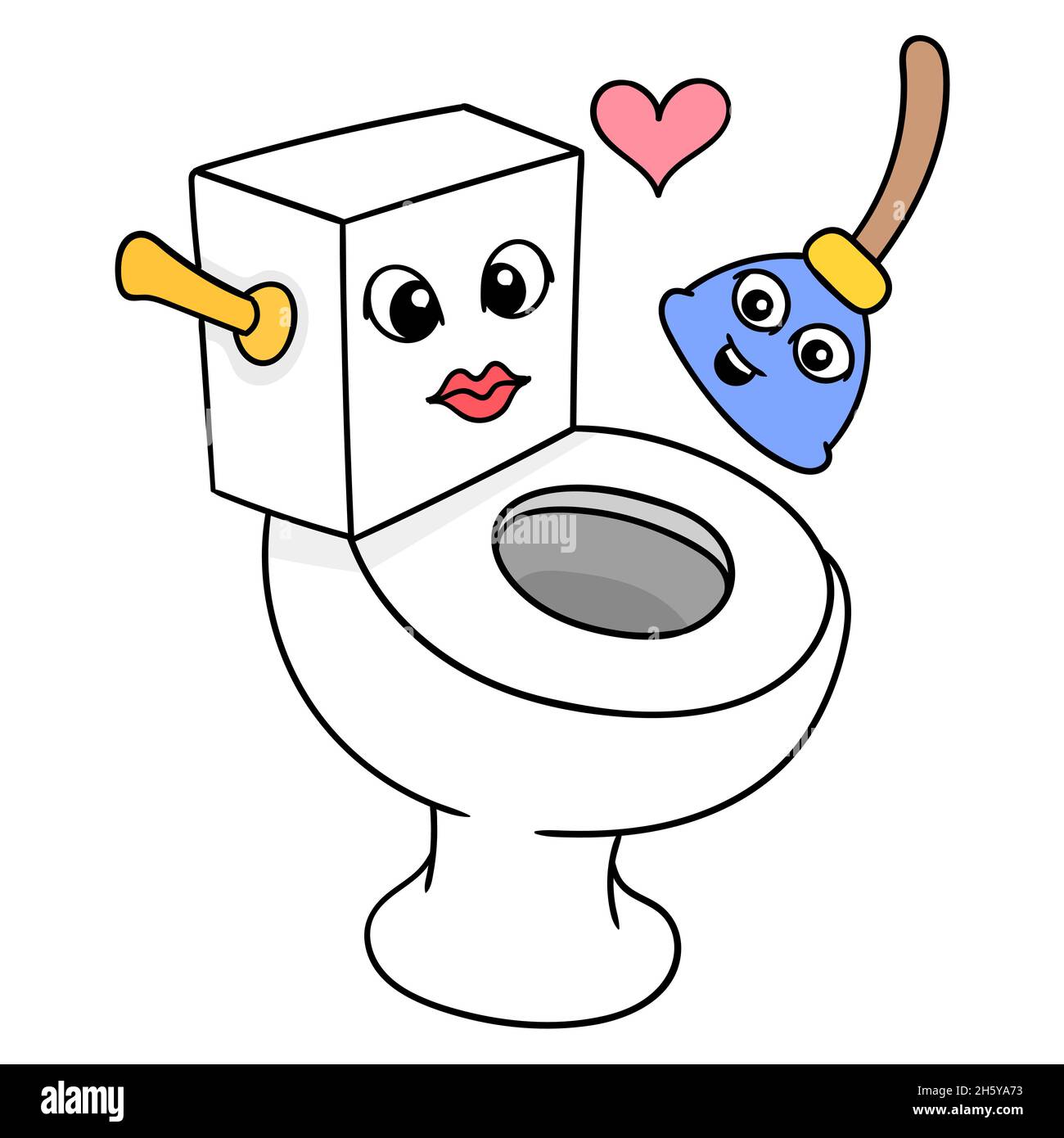 Cartoon toilet hi-res stock photography and images - Page 2 - Alamy