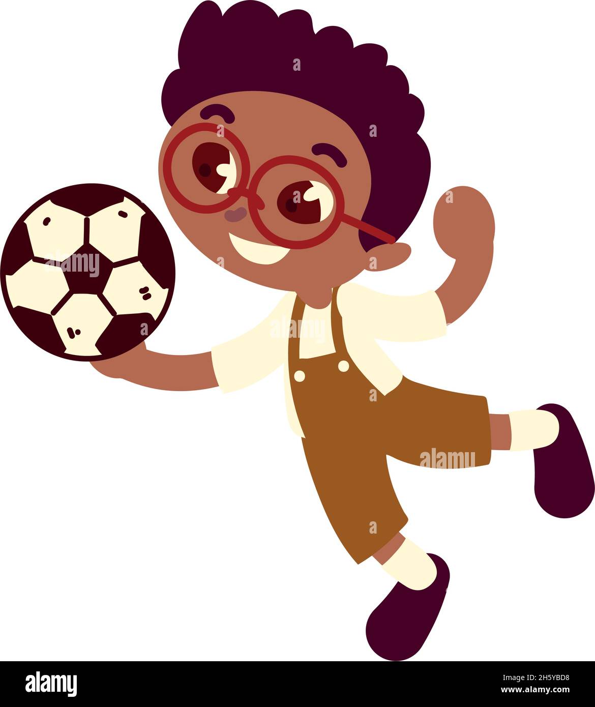 boy with soccer ball Stock Vector Image & Art Alamy