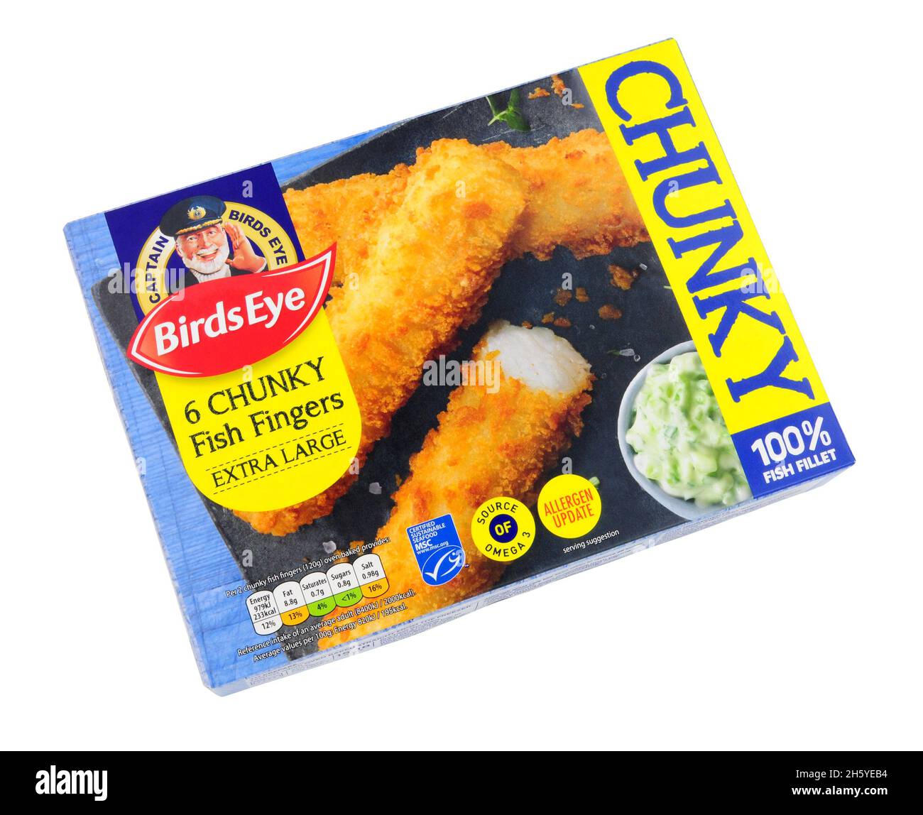 Captain birds eye 6 chunky fish fingers extra large hires stock