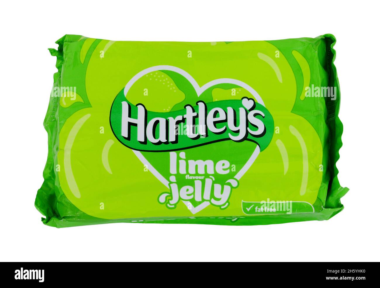 Pack of Hartley's lime flavour jelly cubes Stock Photo Alamy