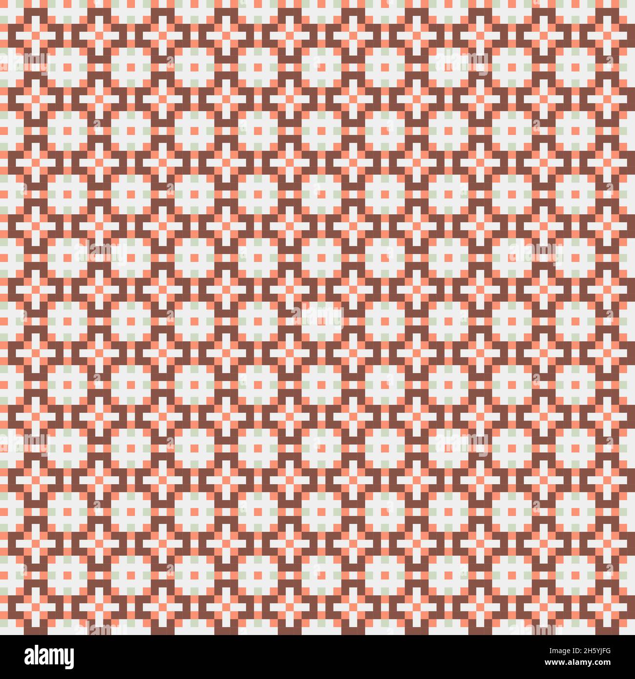 Abstract Cross-Pattern Dotted generative computational art illustration ...